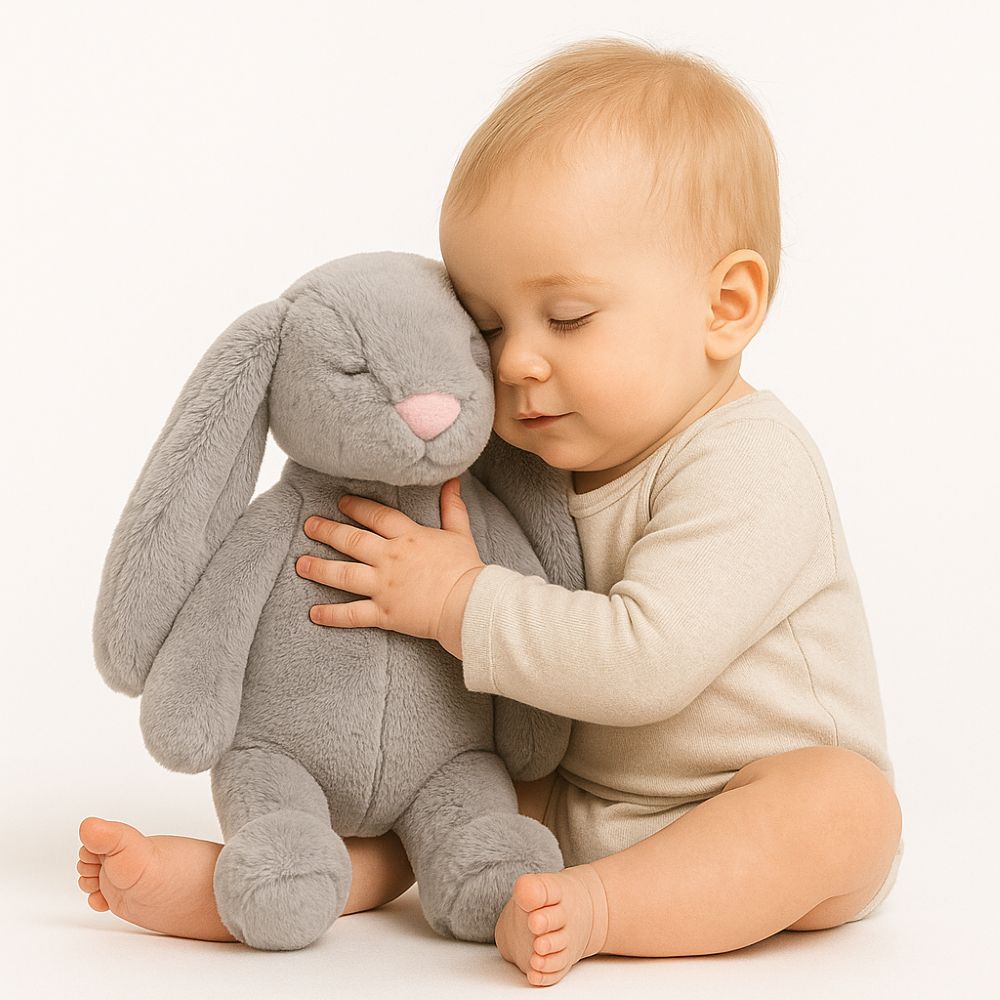 Kuscheltier Hase – Grau Ansicht 3